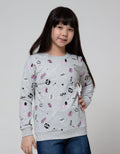 Nevada Sweatshirt With Full Print Doodle Wording