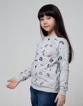Nevada Sweatshirt With Full Print Doodle Wording