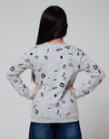 Nevada Sweatshirt With Full Print Doodle Wording