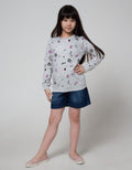 Nevada Sweatshirt With Full Print Doodle Wording