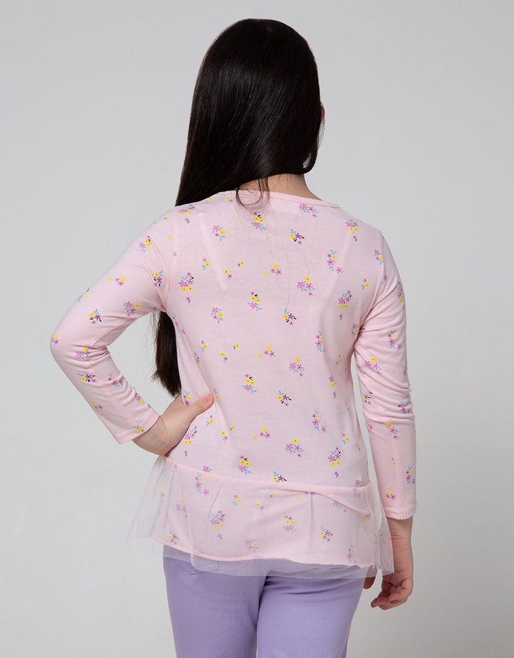 Aero Long Sleeve T-Shirt Tile Print Flower