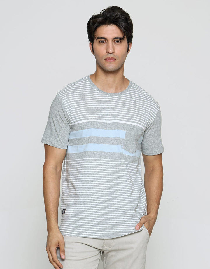Cardinal Jeans Multi Stripe Kaos Oblong Pria