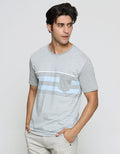 Cardinal Jeans Multi Stripe Kaos Oblong Pria