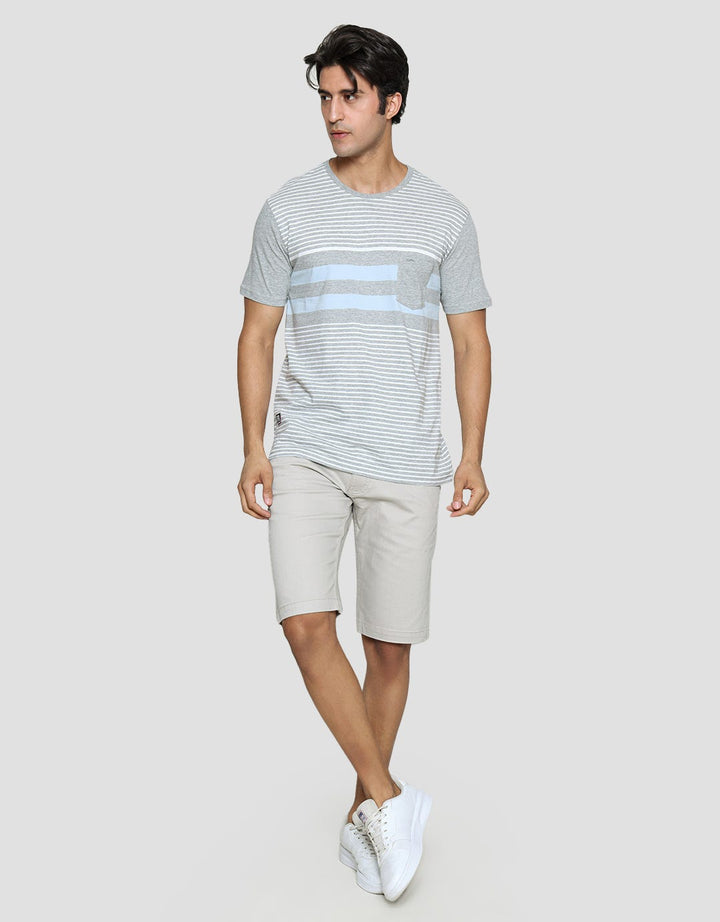 Cardinal Jeans Multi Stripe Kaos Oblong Pria