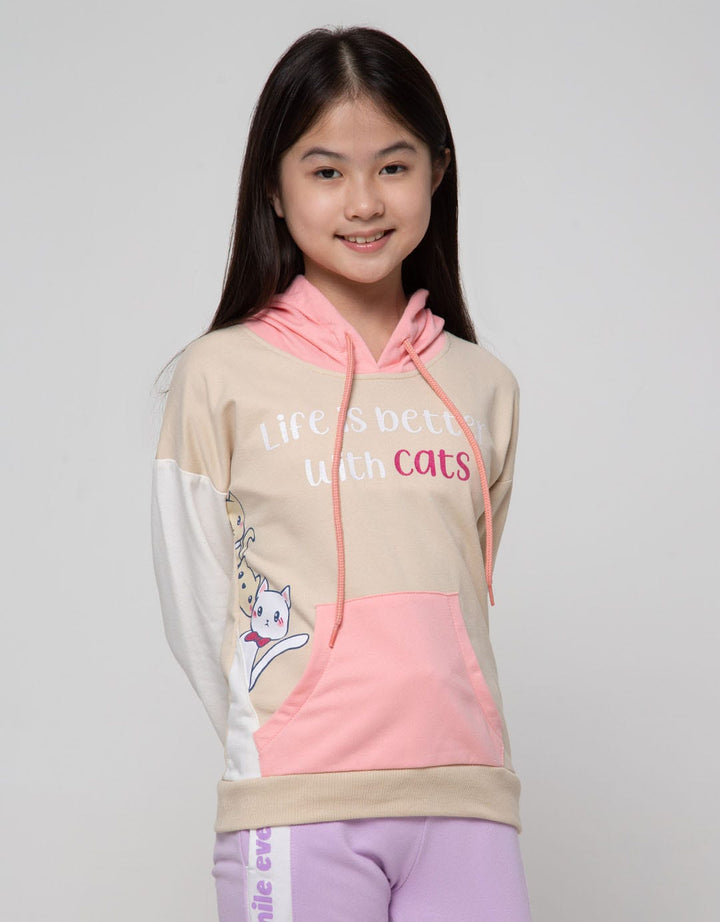 Aero Sweatshirt Hoodie Cat Peeks