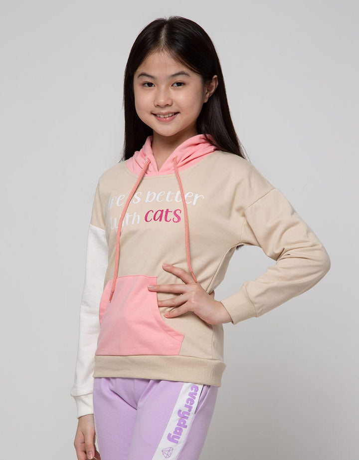 Aero Sweatshirt Hoodie Cat Peeks