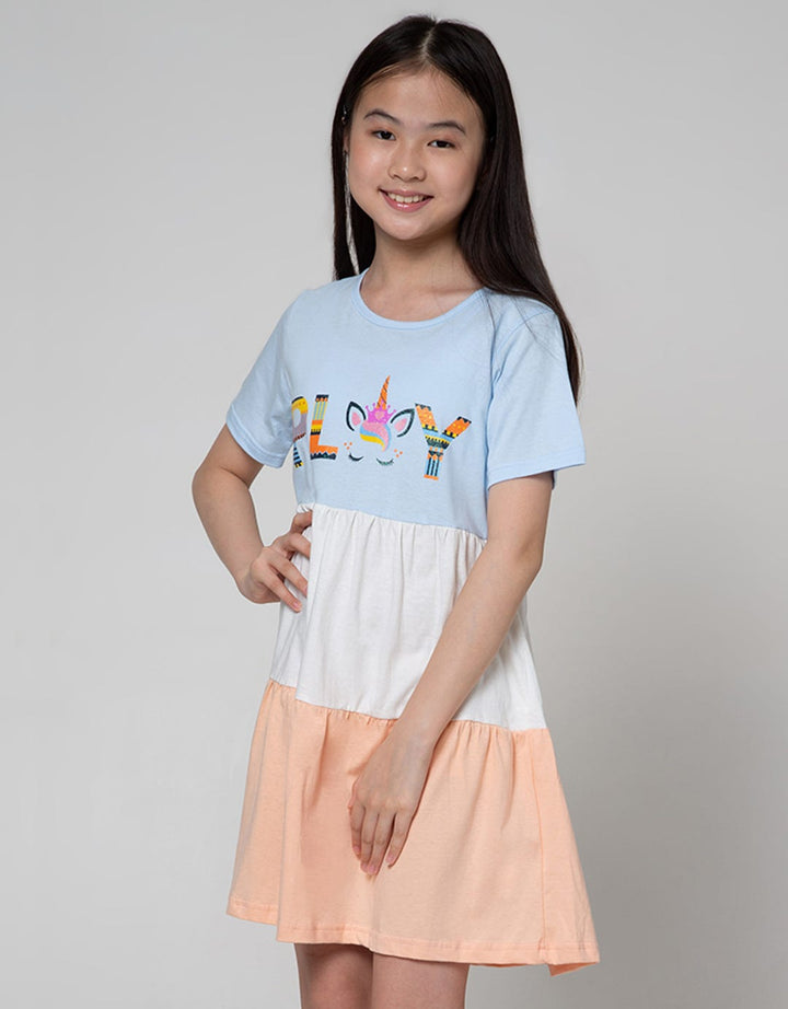 Aero Short Sleeve Dress Susun Gradasi Play