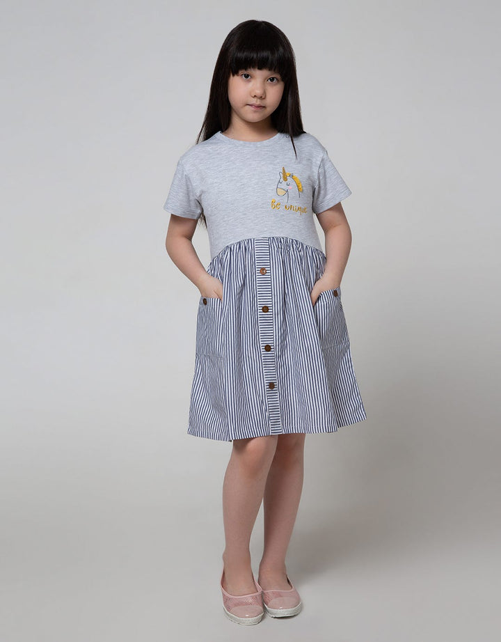 Aero Short Sleeve Dress Be Unique Salur With Kancing