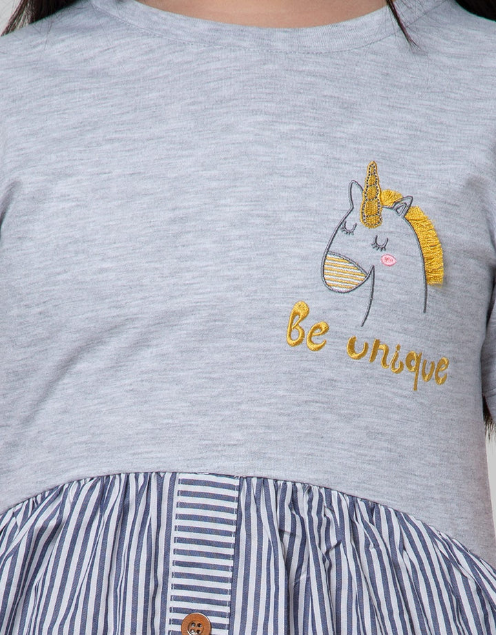 Aero Short Sleeve Dress Be Unique Salur With Kancing