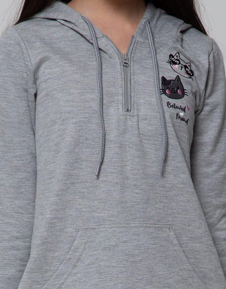 Aero Long Sleeve Dress Life Cat Hoodie Dress