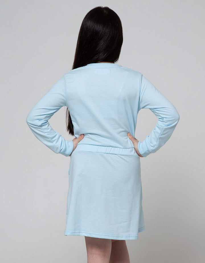 Aero Long Sleeve Dress Print Cat Face