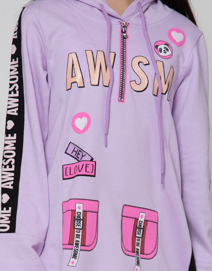 Aero Long Sleeve Dress Hoodie Panda Packer