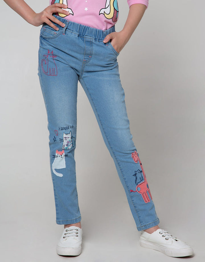 Aero Pants Denim Meow Pants