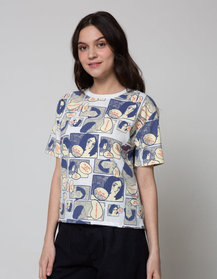 Nevada Short Sleeve T-Shirt Print Comic