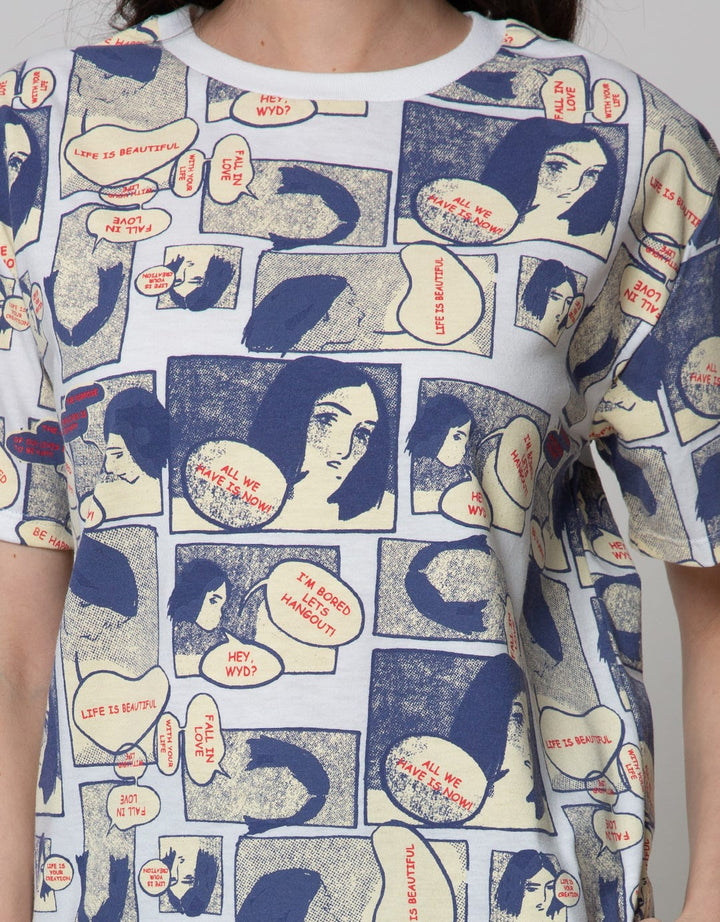 Nevada Short Sleeve T-Shirt Print Comic