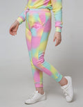 Aero Leggings Jogger Pants Knit Smile Tie Dye