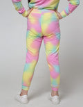 Aero Leggings Jogger Pants Knit Smile Tie Dye