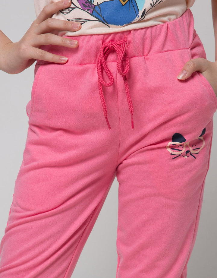 Aero Leggings Jogger Pants Knit Print Smart Cat