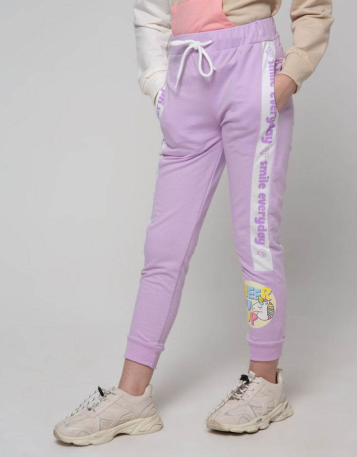 Aero Leggings Jogger Pants Knit Unicorn Lilac