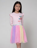 Disney Long Sleeve Midi Dress Tulle Minnie Like You