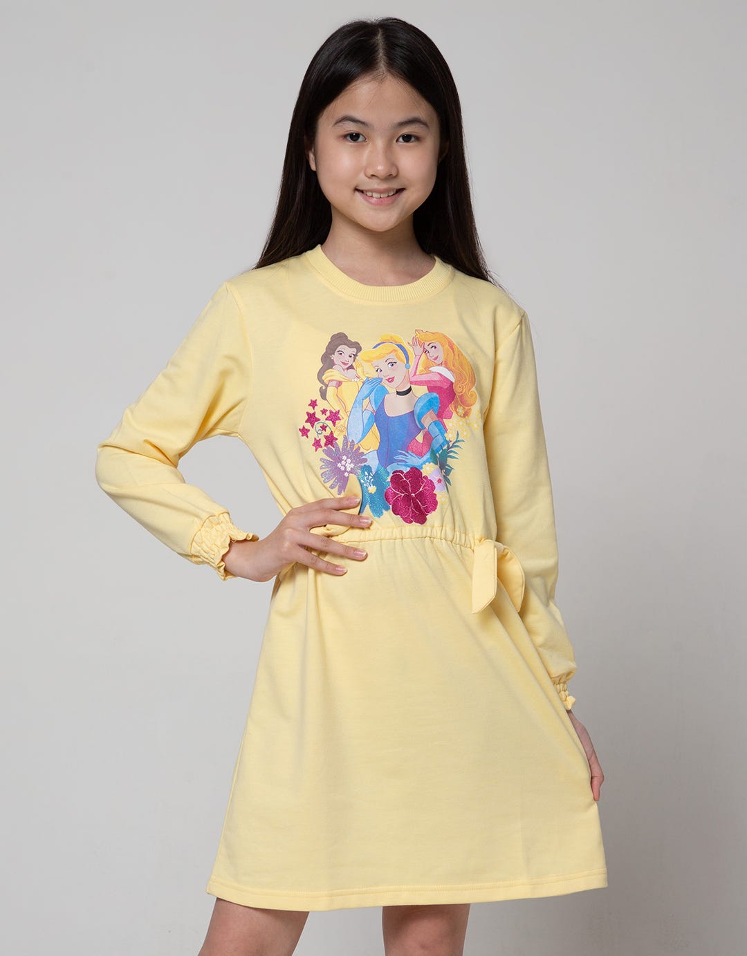 Mathari Princess Disney Princess Together Long Sleeve Midi Dress – Matahari.com