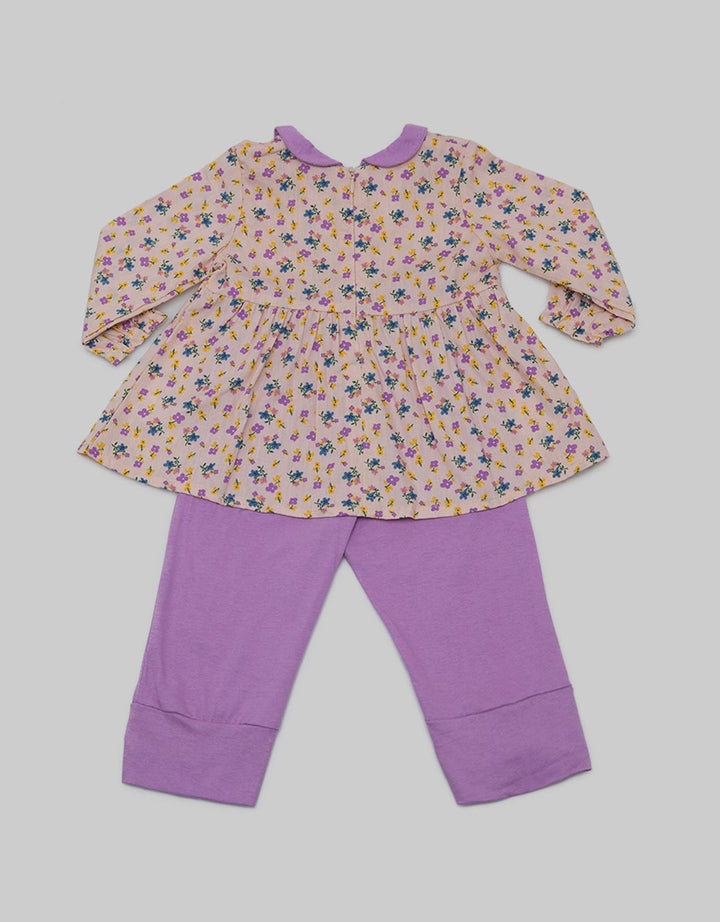 Pipiniko Top - Bottom Highlight Eid Set Girl Flowers