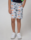Little M Short Pants Knit Rubber Fullprint Fish