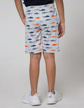 Little M Short Pants Knit Rubber Fullprint Fish