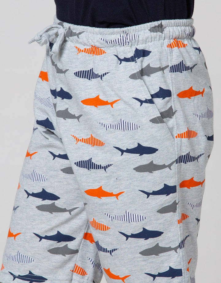 Little M Short Pants Knit Rubber Fullprint Fish