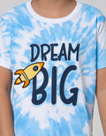 Little M Short Sleeve T-Shirt Tie Dyed Space Aplikasi