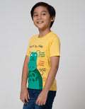 Little M Short Sleeve T-Shirt Trex Aplikasi Flip