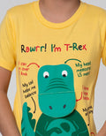 Little M Short Sleeve T-Shirt Trex Aplikasi Flip