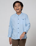 Little M Long Sleeve Koko Casual Print Titik Dasi