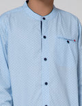 Little M Long Sleeve Koko Casual Print Titik Dasi