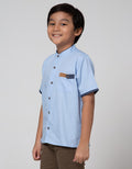 Little M Short Sleeve Koko Casual Herringbone