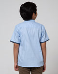 Little M Short Sleeve Koko Casual Herringbone
