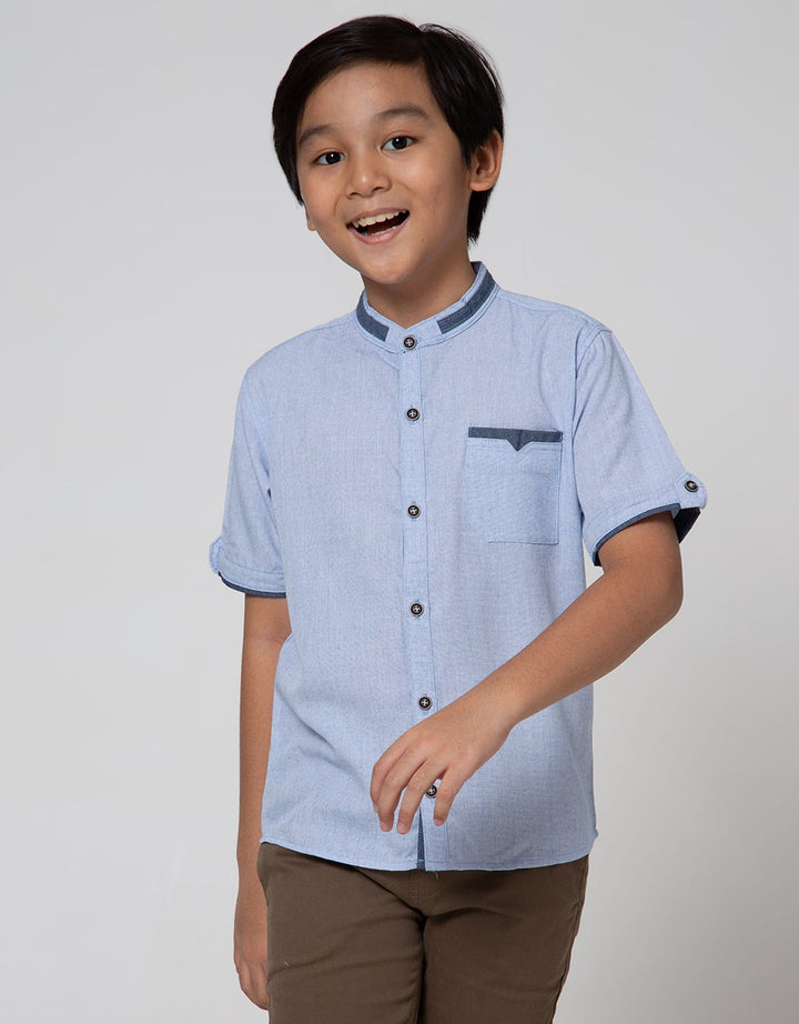 Little M Short Sleeve Koko Casual Texture