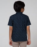 Little M Short Sleeve Shirt Segitiga Poplin