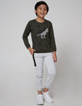 Little M Sweat-Shirt Sequin Dino