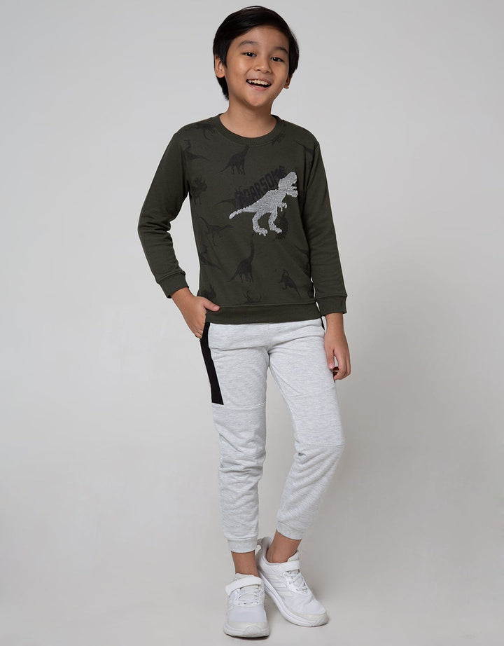 Little M Sweat-Shirt Sequin Dino