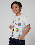 Little M Short Sleeve T-Shirt Space Planet Teropong Flip