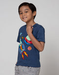 Little M Short Sleeve T-Shirt Space Aplikasi Flip