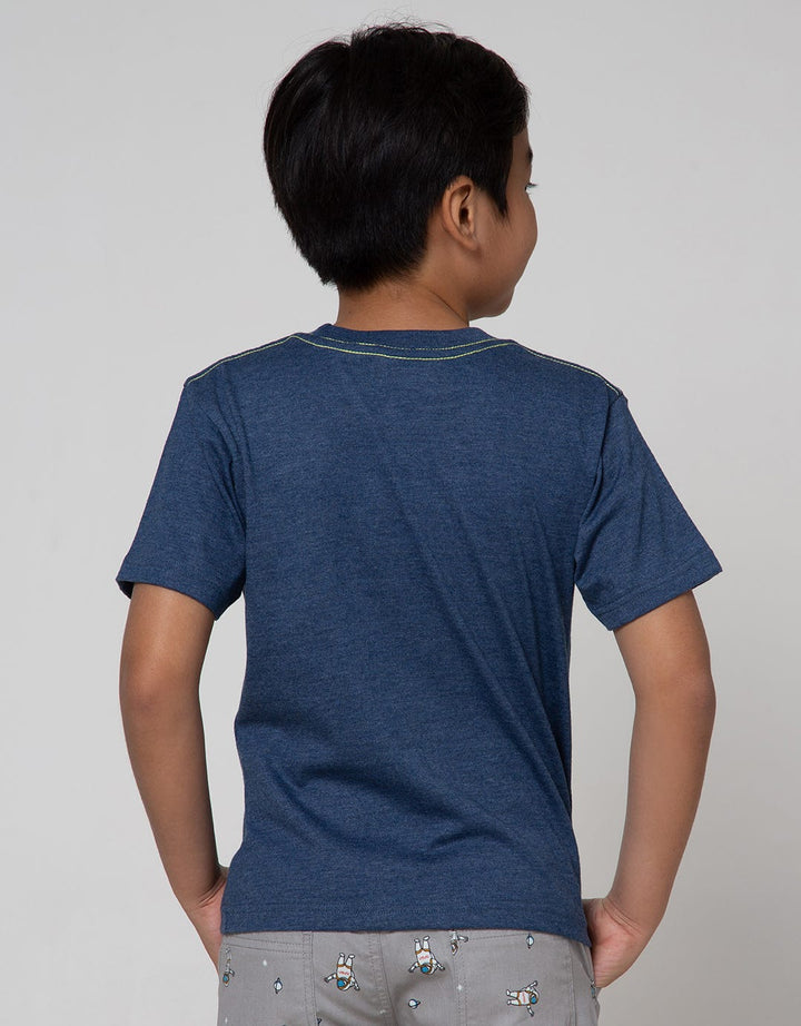 Little M Short Sleeve T-Shirt Space Aplikasi Flip