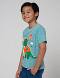 Little M Short Sleeve T-Shirt Lacoste Dino Surf