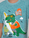 Little M Short Sleeve T-Shirt Lacoste Dino Surf