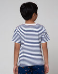 Little M Short Sleeve T-Shirt Stripe Dino