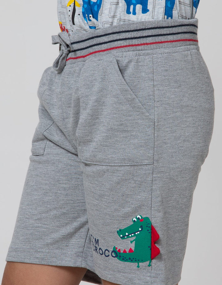 Little M Short Pants Knit Rib Croco Cucuk