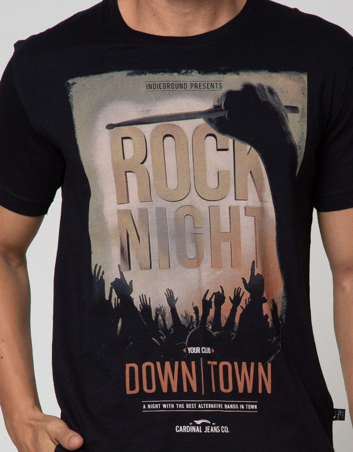 Cardinal Jeans T-Shirt Oblong Lengan Pendek Rock Night
