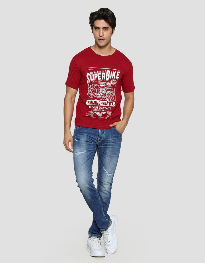 Cardinal Jeans Super Bike Men's T-Shirt