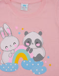 Pipiniko Short Sleeve T-Shirt Bunny And Panda